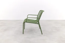 Stripe Loungestoel stapelbaar - Mosgroen