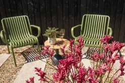 Stripe Loungestoel stapelbaar - Mosgroen