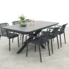 Stripe/Montreal tuinsets - Met uitschuifbare tuintafel - 6 persoons