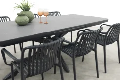 Stripe/Montreal tuinsets - Met uitschuifbare tuintafel - 6 persoons