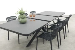 Stripe/Montreal tuinsets - Met uitschuifbare tuintafel - 6 persoons