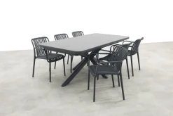 Stripe/Montreal tuinsets - Met uitschuifbare tuintafel - 6 persoons