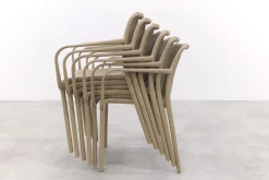 Stripe stapelbare tuinstoel - Taupe
