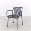 Stripe stapelbare tuinstoel - Antraciet