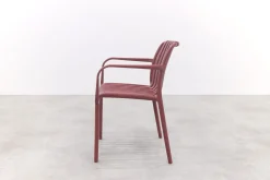 Stripe stapelbare tuinstoel - Maroon purple