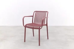 Stripe stapelbare tuinstoel - Maroon purple