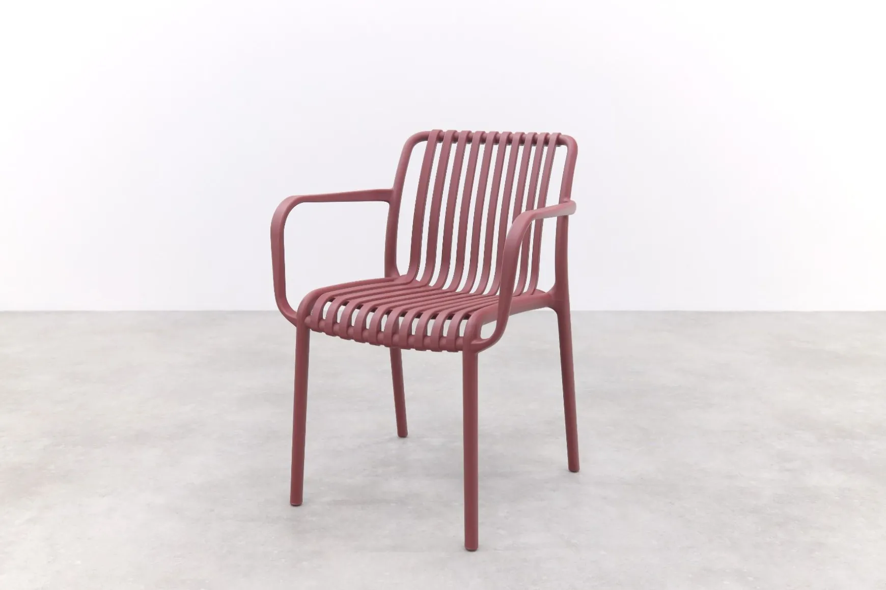Stripe stapelbare tuinstoel - Maroon purple