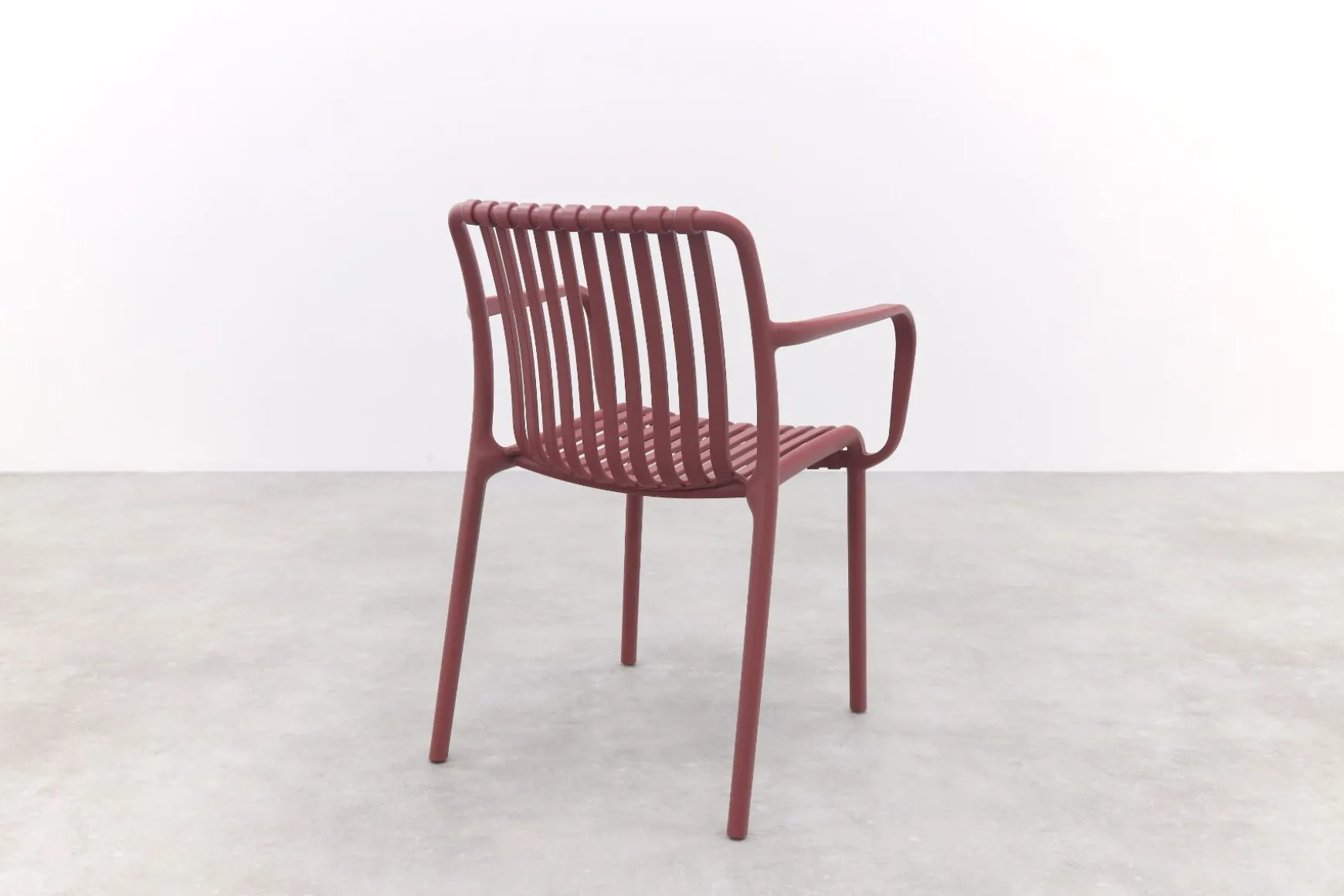 Stripe stapelbare tuinstoel - Maroon purple