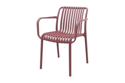 Stripe stapelbare tuinstoel - Maroon purple