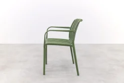 Stripe stapelbare tuinstoel - Mosgroen