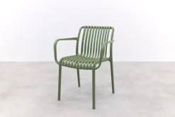 Stripe stapelbare tuinstoel - Mosgroen
