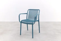 Stripe stapelbare tuinstoel - Ocean Blue