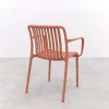 Stripe stapelbare tuinstoel - Terracotta