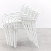 Stripe stapelbare tuinstoel - Wit