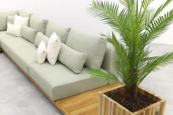 Suns Aspen loungeset - Soft green - Enkele loungetafel