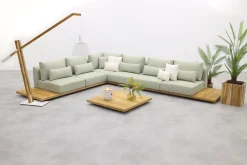 Suns Aspen loungeset - Soft green - Enkele loungetafel