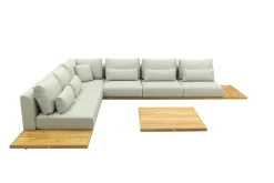 Suns Aspen loungeset - Soft green - Enkele loungetafel