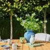 Suns Dolce/Grado low dining ronde 6-persoons tuinset - Zand/Teak