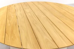 Suns Dolce/Grado low dining ronde 6-persoons tuinset - Zand/Teak