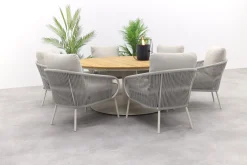 Suns Dolce/Grado low dining ronde tuinset -6-delig OP=OP