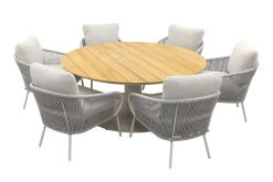 Suns Dolce/Grado low dining ronde tuinset -6-delig OP=OP