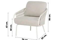 Suns Dolce/Grado low dining ronde tuinset -6-delig OP=OP