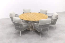 Suns Dolce/Grado low dining ronde tuinset -6-delig OP=OP