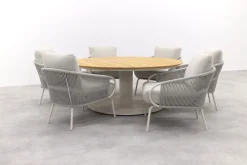 Suns Dolce/Grado low dining ronde tuinset -6-delig OP=OP
