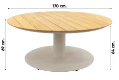 Suns Dolce/Grado low dining ronde tuinset -6-delig OP=OP