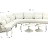 Suns Feroli/Nova organische hoekbank loungeset incl. middenelement - Camel Sand/Rope