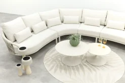 Suns Feroli/Nova organische hoekbank loungeset incl. middenelement - Camel Sand/Rope