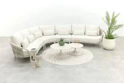 Suns Feroli/Nova organische hoekbank loungeset incl. middenelement - Camel Sand/Rope