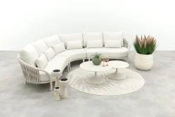 Suns Feroli/Nova organische hoekbank loungeset - Camel Sand/Rope