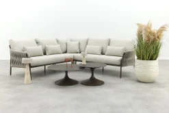Suns Fiavè/Nova lounge hoekbank - Rope/Brons