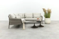 Suns Fiavè/Nova lounge hoekbank - Rope/Brons