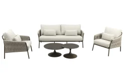 SUNS Fiavè/Nova stoel-bank loungeset - Rope/Brons