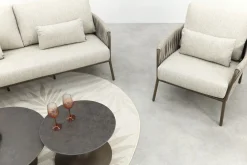 SUNS Fiavè/Nova stoel-bank loungeset - Rope/Brons