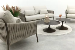 SUNS Fiavè/Nova stoel-bank loungeset - Rope/Brons