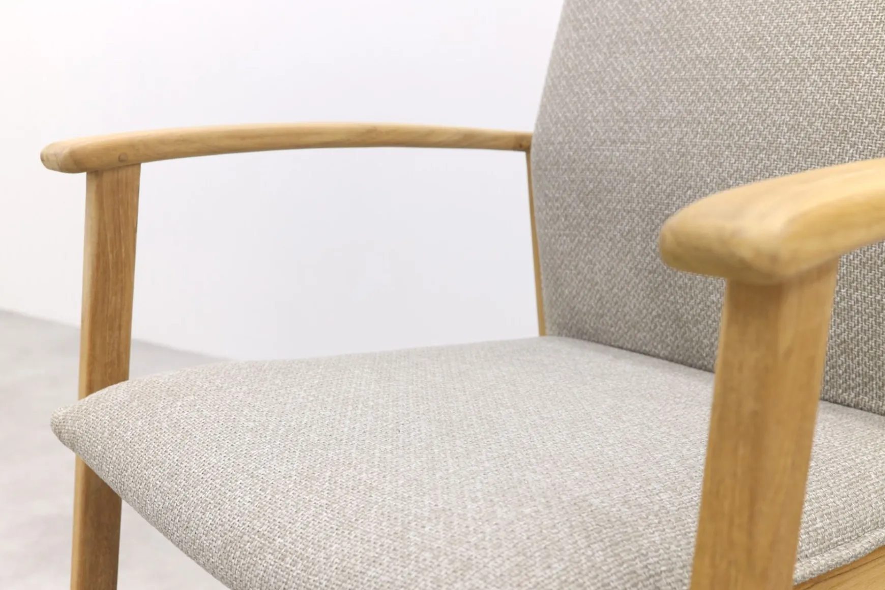 Suns Florine stapelbare dining tuinstoel - Taupe/Teak - Op=Op