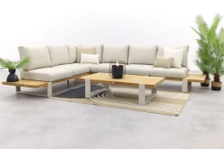 Suns Nardo loungeset - hoekbank - Camel Sand/Natural mixed weave