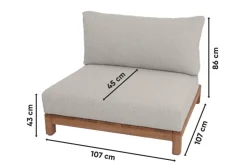 Suns Portofino single seater - Soft grey
