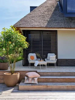 Suns Punta Dining Tuinstoel - Zandkleurig/Mat wit OP=OP