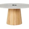 SUNS Sorolo Ronde Tuintafel - Terrazzo Light Taupe - Ø160 cm OP=OP