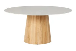 SUNS Sorolo Ronde Tuintafel - Terrazzo Light Taupe - Ø160 cm OP=OP
