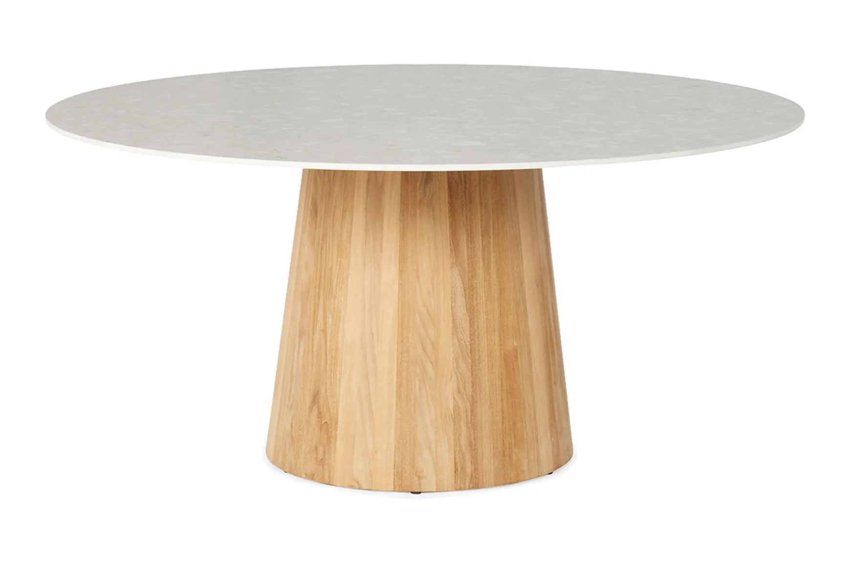 SUNS Sorolo Ronde Tuintafel - Terrazzo Light Taupe - Ø160 cm OP=OP