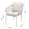Suns Tosca dining tuinstoel - Rope/Zand