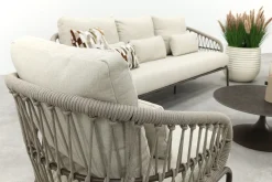 Suns Tosca/Nova stoel-bank loungeset - Rope/Brons