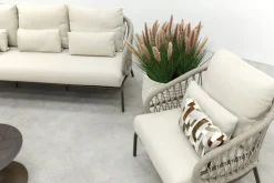 Suns Tosca/Nova stoel-bank loungeset - Rope/Brons