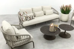 Suns Tosca/Nova stoel-bank loungeset - Rope/Brons