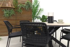 Taste Barista antraciet / Garden Impressions Edison 148 cm. - ronde tuinset